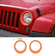 For 2007-2018 Jeep Wrangler JK JKU Headlight Trim Bezels RT-TCZ