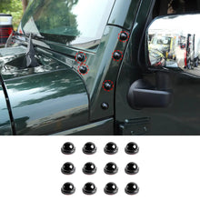 For 2007-2018 Jeep Wrangler JK JKU Hood A-Pillar Screw Protection Bolt Cover Trim RT-TCZ
