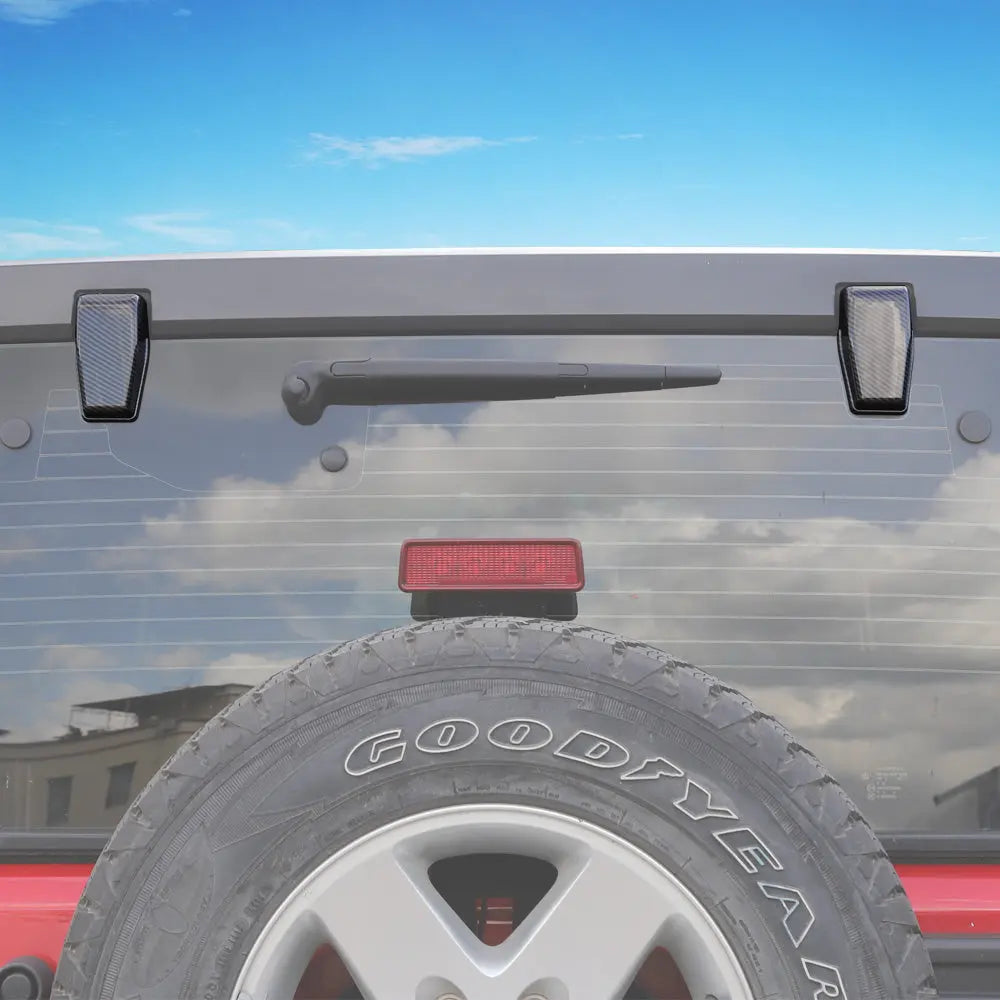 RT-TCZ Rear Window Liftgate Glass Hinge Cover Trim For Jeep Wrangler JK ...