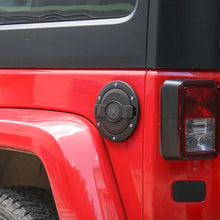 For 2007-2018 Jeep Wrangler JK Metal Car Door Gas Cap Tank Fuel Filler Cover Black RT-TCZ