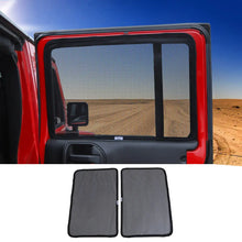 For 2007-2018 Jeep Wrangler JK Rear Window SunShade Bug Insect Screen Mesh 2pcs RT-TCZ
