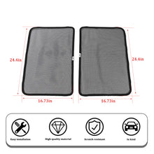 For 2007-2018 Jeep Wrangler JK Rear Window SunShade Bug Insect Screen Mesh 2pcs RT-TCZ