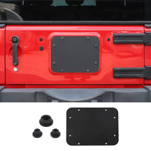 For 2007-2018 Jeep Wrangler JK Tailgate Spare Tire Carrier Delete Filler Plate Vent Cover Plate Trim & Rubber Plug RT-TCZ