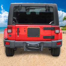 For 2007-2018 Jeep Wrangler JK Tailgate Spare Tire Carrier Delete Filler Plate Vent Cover Plate Trim & Rubber Plug RT-TCZ