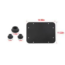 For 2007-2018 Jeep Wrangler JK Tailgate Spare Tire Carrier Delete Filler Plate Vent Cover Plate Trim & Rubber Plug RT-TCZ