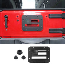 For 2007-2018 Jeep Wrangler JK Tailgate Spare Tire Carrier Delete Filler Plate Vent Cover Plate Trim & Rubber Plug RT-TCZ