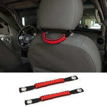 For 2007-2018 Jeep Wrangler JK Top Roll Bar Grab Handles Paracord Grip Handle RT-TCZ