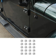 For 2007-2018 Jeep Wrangler JK & Unlimited 4 Door 20PCS Engine Hood Hinge & Door Hinge Screw Cap Covers RT-TCZ