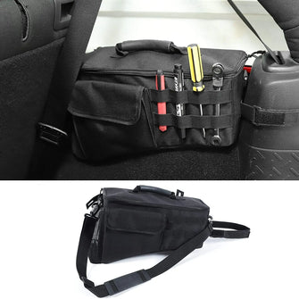 For 2007-2018 Jeep Wrangler JKU 4-Door Rear Trunk Storage Bag Organizer with Carrying Handle, Right Side RT-TCZ