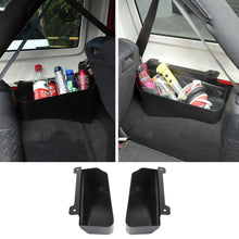 For 2007-2018 Jeep Wrangler JKU 4-Door Trunk Rear Cargo Storage Box Organizer, Compartment Box Bins, Black RT-TCZ