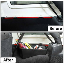 For 2007-2018 Jeep Wrangler JKU 4-Door Trunk Rear Cargo Storage Box Organizer, Compartment Box Bins, Black RT-TCZ