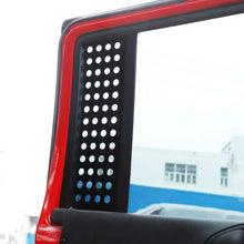 For 2007-2018 Jeep Wrangler JKU 4Doors Rear Door Window Glass Panel Trim Cover RT-TCZ