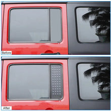 For 2007-2018 Jeep Wrangler JKU 4Doors Rear Door Window Glass Panel Trim Cover RT-TCZ