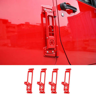 For 2007+ Jeep Wrangler JK JKU JL JLU 4 X Door Hinge Step Foot Peg Folding Foot Pedal RT-TCZ
