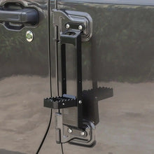 For 2007+ Jeep Wrangler JK JKU JL JLU JT Exterior Door Hinge Step Folding Foot Peg Steps Black(American Flag) RT-TCZ