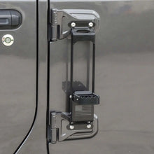 For 2007+ Jeep Wrangler JK JKU JL JLU JT Exterior Door Hinge Step Folding Foot Peg Steps Black(American Flag) RT-TCZ
