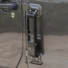 For 2007+ Jeep Wrangler JK JKU JL JLU JT Exterior Door Hinge Step Folding Foot Peg Steps Black(American Flag) RT-TCZ