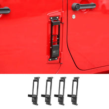 For 2007+ Jeep Wrangler JK JKU JL JLU JT Exterior Door Hinge Step Folding Foot Peg Steps Black(American Flag) RT-TCZ