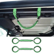 For 2007+ Jeep Wrangler JK JKU JL JLU JT Roll Bar Grab Handles Paracord Grip Handle RT-TCZ