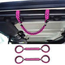 For 2007+ Jeep Wrangler JK JKU JL JLU JT Roll Bar Grab Handles Paracord Grip Handle RT-TCZ