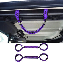 For 2007+ Jeep Wrangler JK JKU JL JLU JT Roll Bar Grab Handles Paracord Grip Handle RT-TCZ