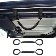 For 2007+ Jeep Wrangler JK JKU JL JLU JT Roll Bar Grab Handles Paracord Grip Handle RT-TCZ