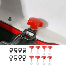 For 2007+ Jeep Wrangler JK JL 2Door Hardtop Removal Bolts Thumb Screws & D Ring Tie Down Anchors RT-TCZ