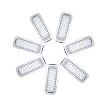 For 2011-2016 Jeep Patriot Front Grill Mesh Grille Inserts Cover Frame Trims Kit  ABS 7pcs RT-TCZ