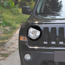 For 2011-2016 Jeep Patriot Headlight Trim Angry Eyes Style Front Lamp Bezels RT-TCZ