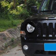For 2011-2016 Jeep Patriot Headlight Trim Angry Eyes Style Front Lamp Bezels RT-TCZ