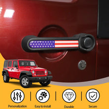 For 2011-2018 Jeep Wrangler JK 2Door Door Handle Trim Cover Strips American Flag RT-TCZ