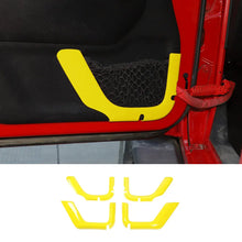For 2011-2018 Jeep Wrangler JK 4DR Car Inner Door Net Bag Frame Trim RT-TCZ