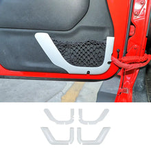 For 2011-2018 Jeep Wrangler JK 4DR Car Inner Door Net Bag Frame Trim RT-TCZ