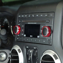 For 2011-2018 Jeep Wrangler JK 5X Air Conditioner AC Switch CD Button Knob Ring Trim RT-TCZ