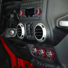 For 2011-2018 Jeep Wrangler JK 5X Air Conditioner AC Switch CD Button Knob Ring Trim RT-TCZ
