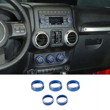 For 2011-2018 Jeep Wrangler JK 5X Air Conditioner AC Switch CD Button Knob Ring Trim RT-TCZ