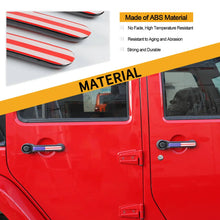 For 2011-2018 Jeep Wrangler JK JKU 4Door Door Handle Trim Cover Strips American Flag RT-TCZ