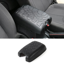 For 2011-2018 Jeep Wrangler JK JKU Black Center Console Armrest box Pet Pad Crack Pattern Surface Waterproof Rubber Pad Cover RT-TCZ