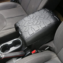 For 2011-2018 Jeep Wrangler JK JKU Black Center Console Armrest box Pet Pad Crack Pattern Surface Waterproof Rubber Pad Cover RT-TCZ