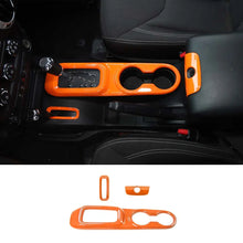 For 2011-2018 Jeep Wrangler JK JKU Center Console Armrest Cup Holder Gear Shift Trim RT-TCZ