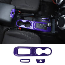 For 2011-2018 Jeep Wrangler JK JKU Center Console Armrest Cup Holder Gear Shift Trim RT-TCZ