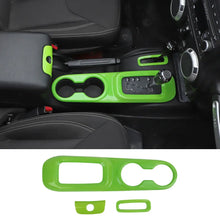 For 2011-2018 Jeep Wrangler JK JKU Center Console Armrest Cup Holder Gear Shift Trim RT-TCZ