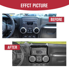 For 2011-2018 Jeep Wrangler JK JKU Center Console Dashboard Control Panel Cover Trim RT-TCZ