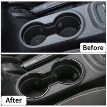 For 2011-2018 Jeep Wrangler JK JKU Front Water Cup Holder Trim Cover ABS Interior Decor RT-TCZ