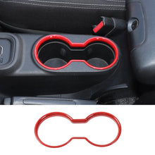 For 2011-2018 Jeep Wrangler JK JKU Front Water Cup Holder Trim Cover ABS Interior Decor RT-TCZ
