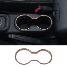 For 2011-2018 Jeep Wrangler JK JKU Front Water Cup Holder Trim Cover ABS Interior Decor RT-TCZ