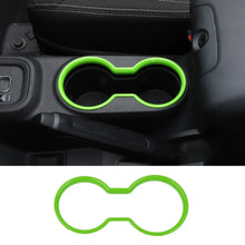 For 2011-2018 Jeep Wrangler JK JKU Front Water Cup Holder Trim Cover ABS Interior Decor RT-TCZ