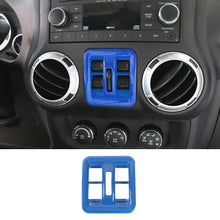 For 2011-2018 Jeep Wrangler JKU 4-Door Window Lift Switch Button Panel Cover Trim RT-TCZ