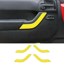 For 2011-2018 Jeep Wrangler JKU 4Doors Interior Door Handle Cover Trim RT-TCZ