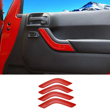 For 2011-2018 Jeep Wrangler JKU 4Doors Interior Door Handle Cover Trim RT-TCZ